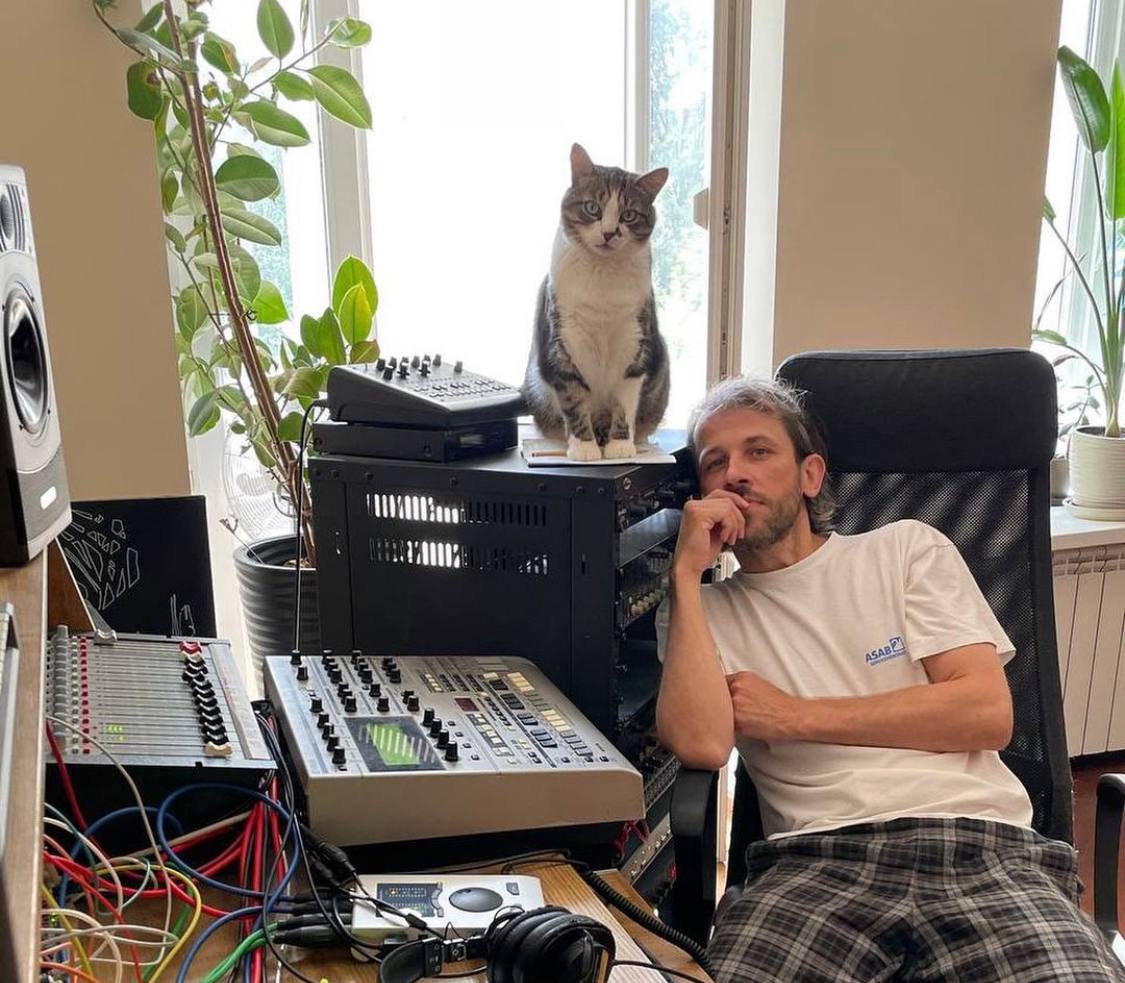 borys in the studio